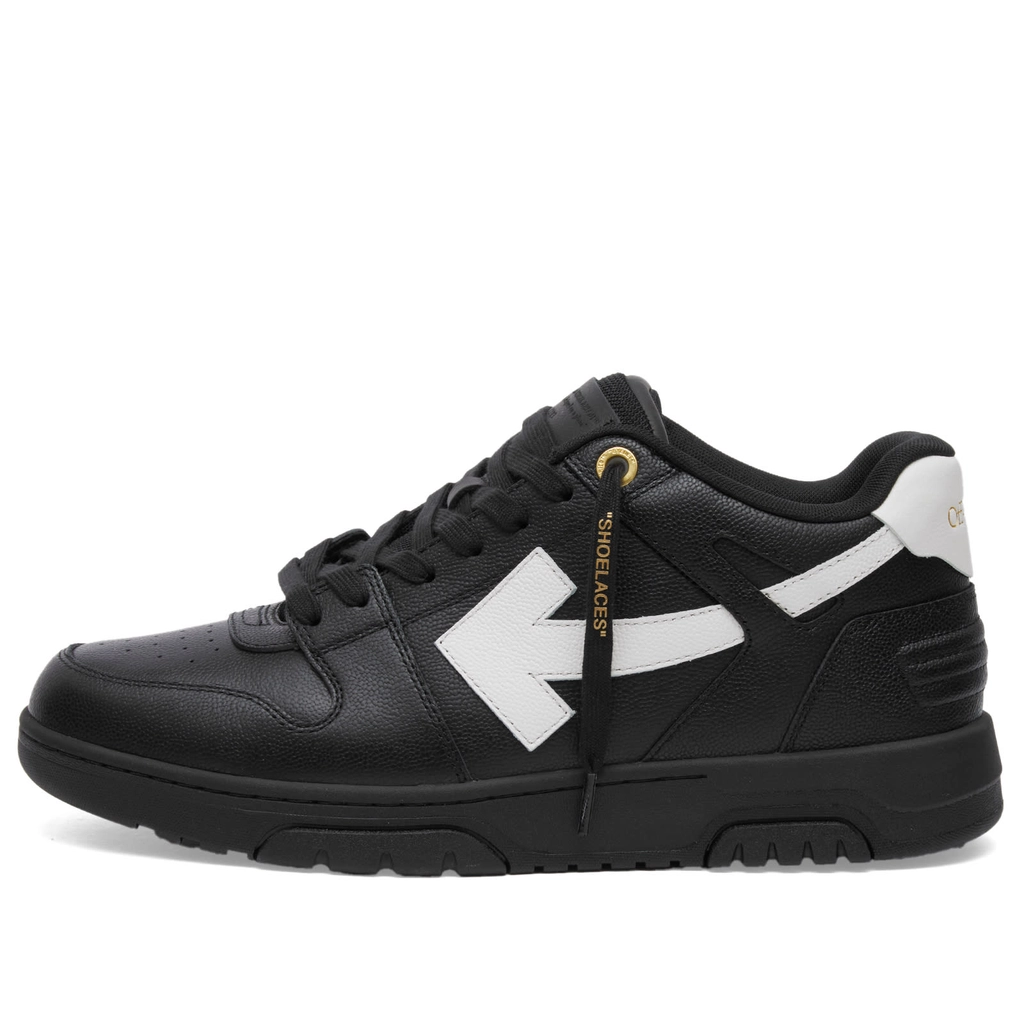 Off White Men's Out Of Office Leather Sneaker Black
